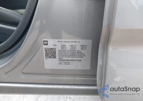 2024 Cadillac Ct4 Luxury z USA, uszkodzony, nr VIN 1G6DK5RK2R0127538